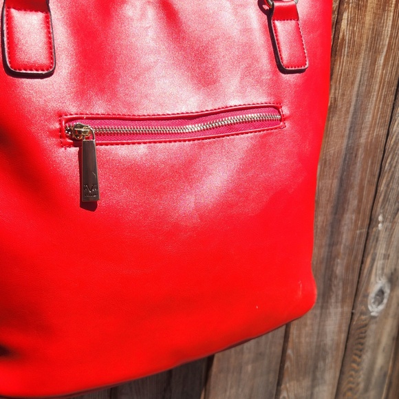 Red Versace 19V69 Italia Faux Leather Purse - Picture 13 of 16